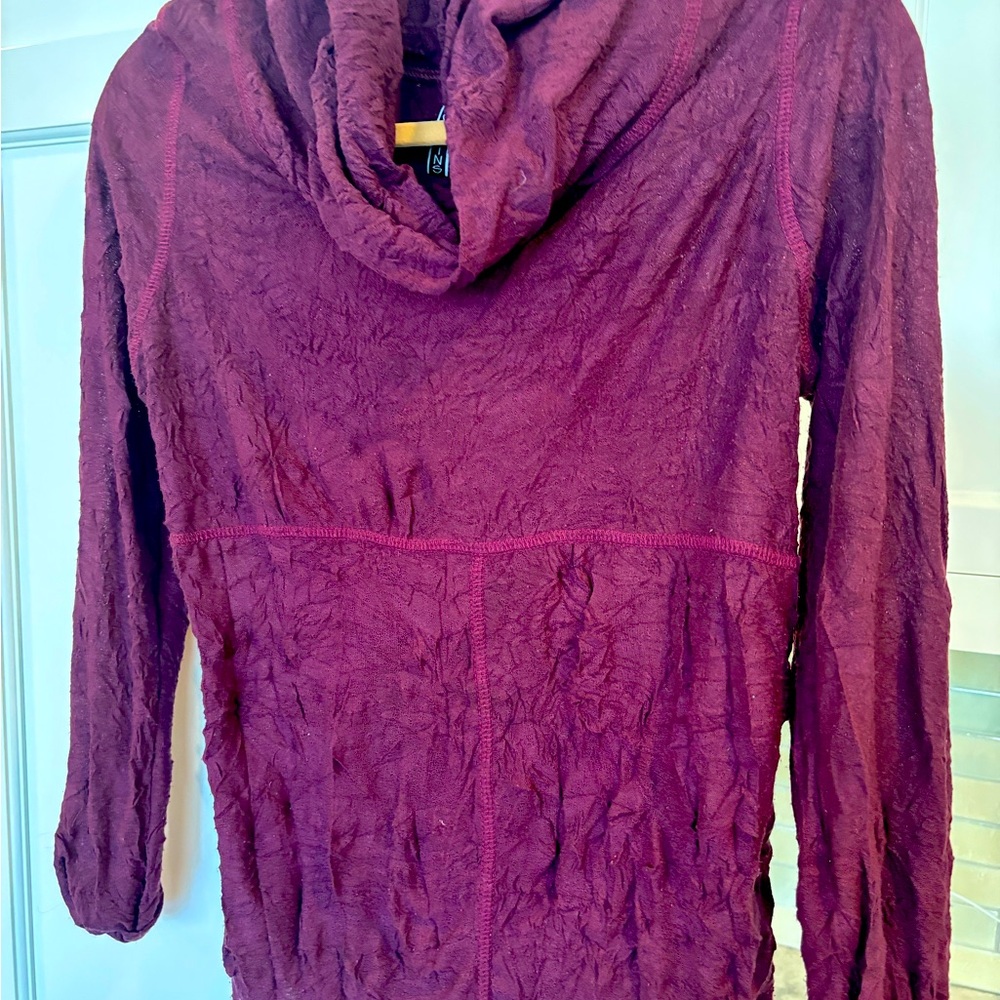 SNO SKINS Purple Textured Tunic Top
